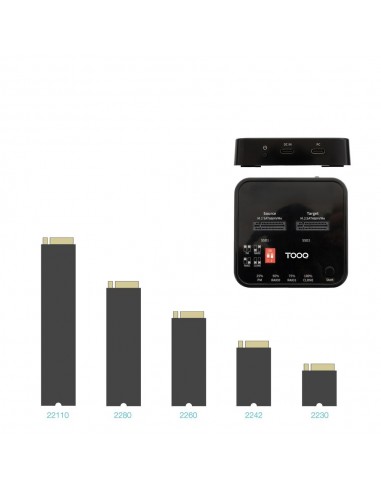 Duplicador disco duro ssd m.2 tooq tqds - 201b