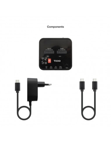 Duplicador disco duro ssd m.2 tooq tqds - 201b