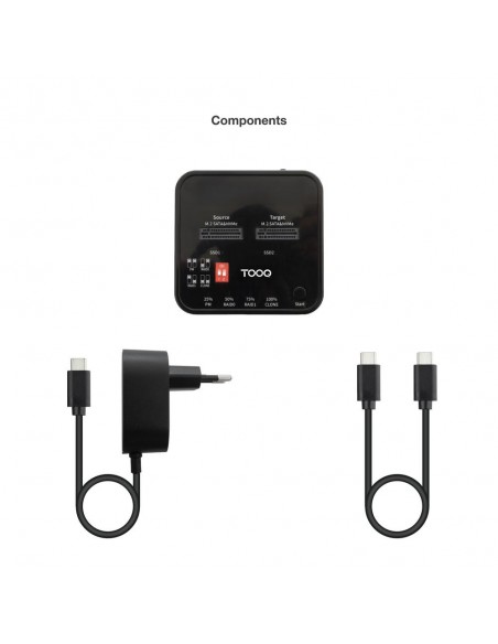 Duplicador disco duro ssd m.2 tooq tqds - 201b Duplicador disco duro ssd m.2 tooq tqds - 201b
