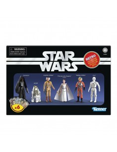 Figuras hasbro star wars retro collection 6 unidades