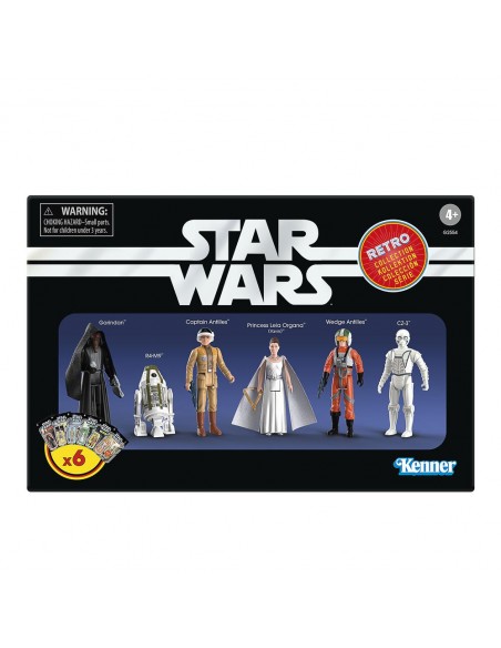 Figuras hasbro star wars retro collection 6 unidades