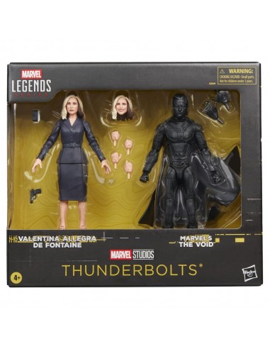 Pack 2 figuras hasbro marvel legends series thunderbolts valentina allegra de fontaine & marvel's the void