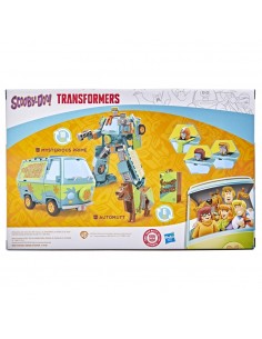 Set figuras hasbro transformers scooby doo mysterious prime and automutt