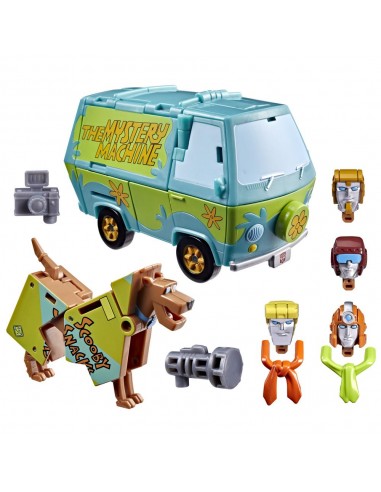 Set figuras hasbro transformers scooby doo mysterious prime and automutt
