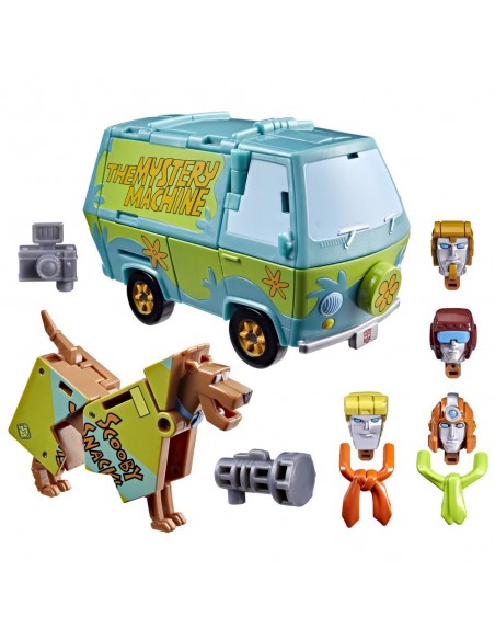 Set figuras hasbro transformers scooby doo mysterious prime and automutt