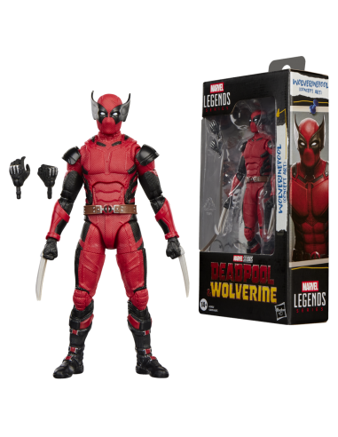 Figura hasbro marvel legends series deadpool & wolverine - wolverinepool (concept art)