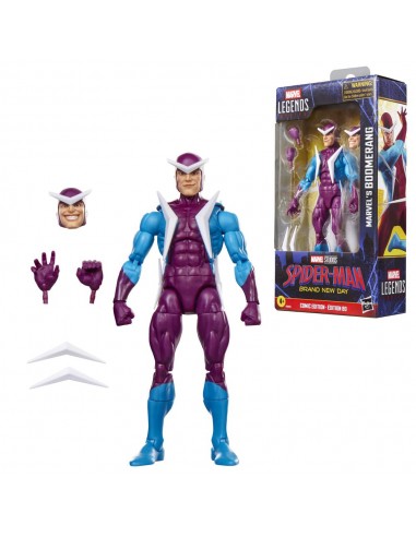 Figura hasbro marvel legends series spider - man marvel's boomerang