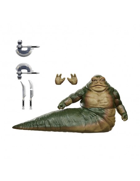 Figura hasbro star wars the black series the mandalorian and grogu rotta the hutt