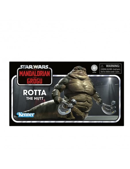 Figura hasbro star wars the mandalorian and grogu rotta the hutt