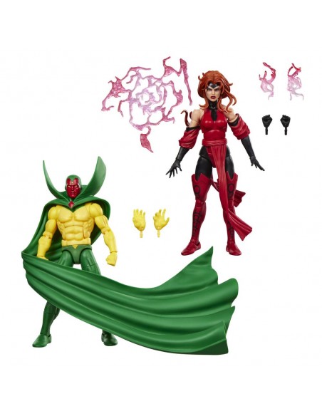 Pack 2 figuras marvel legends series earth's mightiest heroes avengers vision & scarlet witch Pack 2 figuras marvel legends series earth's mightiest heroes avengers vision & scarlet witch