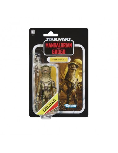 Figura hasbro star wars the mandalorian and grogu amani guard