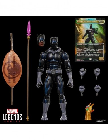 Figura hasbro marvel legends series x magic: the gathering black panther