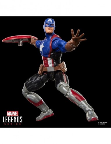 Figura hasbro marvel legends series x magic: the gathering capitan america