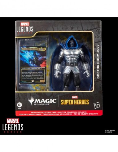 Figura hasbro marvel legends series x magic: the gathering dr. doom 2099