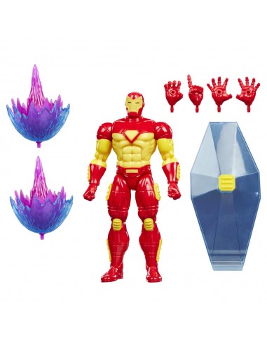 Figura hasbro marvel legends series iron man vs marvel's spiral
