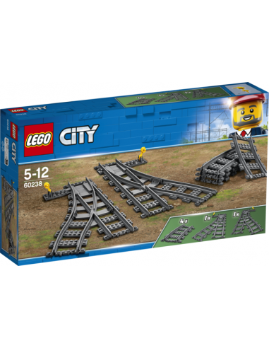 Lego vías - cambios de agujas