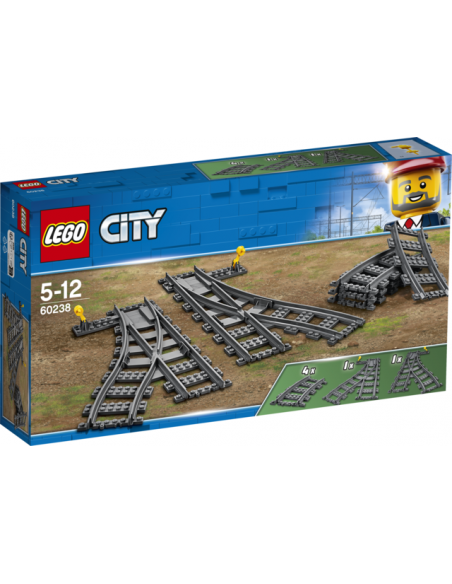 Lego vías - cambios de agujas Lego vías - cambios de agujas