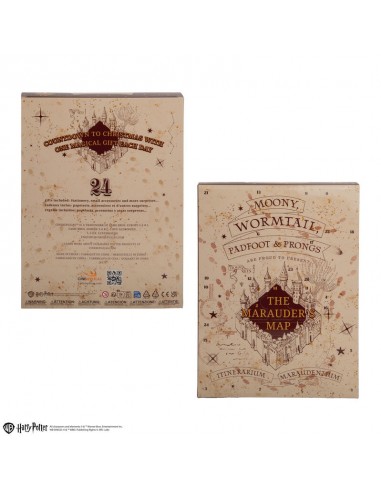 Calendario de adviento cinereplicas harry potter mapa del merodeador