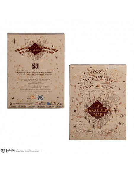 Calendario de adviento cinereplicas harry potter mapa del merodeador