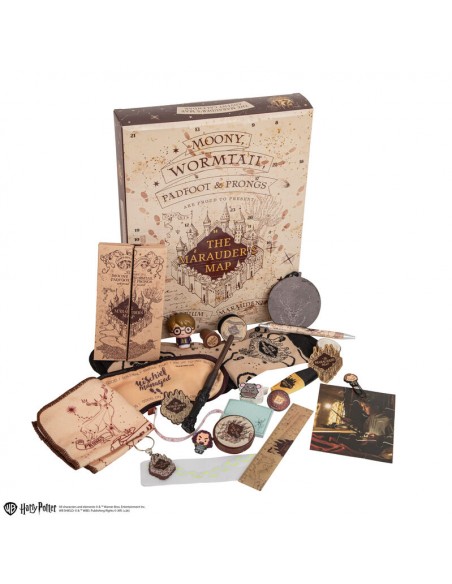 Calendario de adviento cinereplicas harry potter mapa del merodeador
