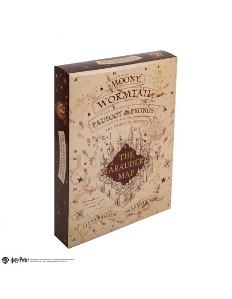 Calendario de adviento cinereplicas harry potter mapa del merodeador