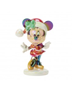 Figura enesco minnie mouse navideña