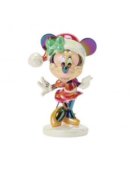 Figura enesco minnie mouse navideña