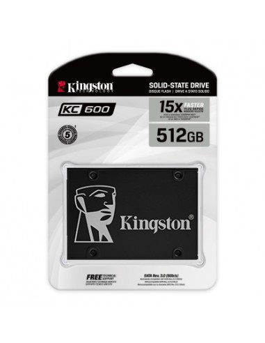 Disco duro interno ssd kingston kc600 512gb 2.5 pulgadas sata 6gb - s