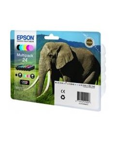 Multipack tinta epson t242840 6 colores xp - 750 c13t24284010 - elefante