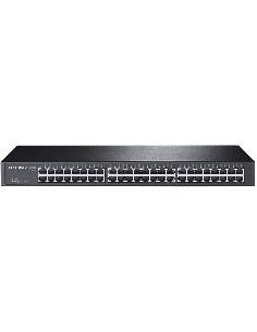 Switch 48 puertos 10 - 100 - 1000 rack 19 pulgadas 1u tp - link