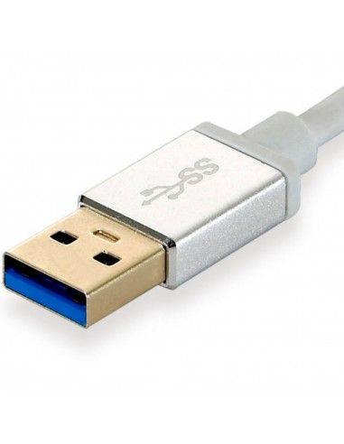 Adaptador usb 3.0 level one a gigabit ethernet rj45 + hub 3.0 3 puertos
