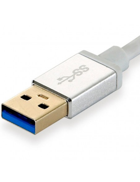 Adaptador usb 3.0 level one a gigabit ethernet rj45 + hub 3.0 3 puertos Adaptador usb 3.0 level one a gigabit ethernet rj45 + hub 3.0 3 puertos