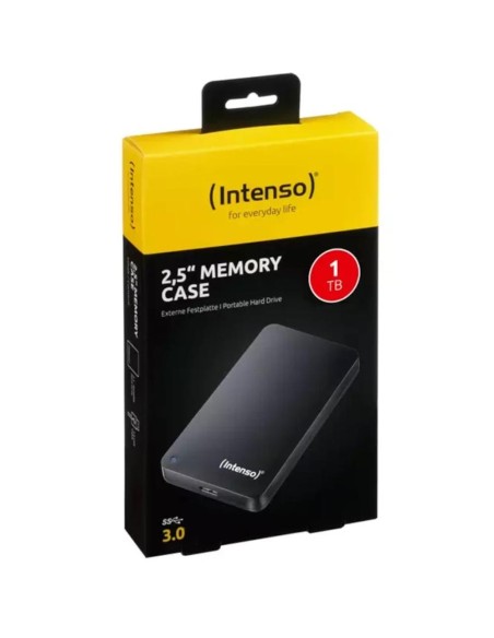 Disco duro externo hdd intenso 1tb 2.5 pulgadas usb 3.2 negro