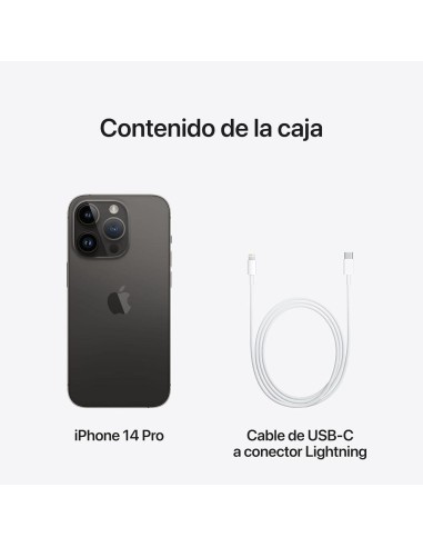 Apple iphone 14 pro 5g 128gb negro acondicionado