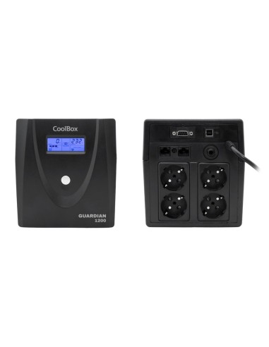 Sai coolbox guardian - 3 1200va lcd 4 enchufes schuko