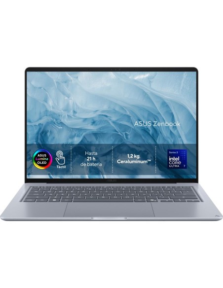 Portatil asus zenbook 14 oled ux3480aa - su535w u7 - 355 - 24gb - ssd 512gb - 14 pulgadas - w11h