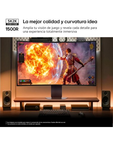 Monitor curvo gaming lg 39gx950b - b 38.6 pulgadas 5k2k 165hz