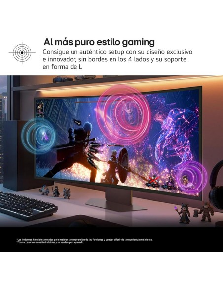 Monitor curvo gaming lg 39gx950b - b 38.6 pulgadas 5k2k 165hz Monitor curvo gaming lg 39gx950b - b 38.6 pulgadas 5k2k 165hz
