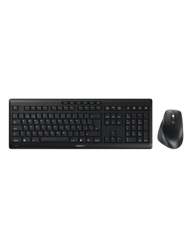 Teclado + raton cherry stream desktop comfort inalambrico negro