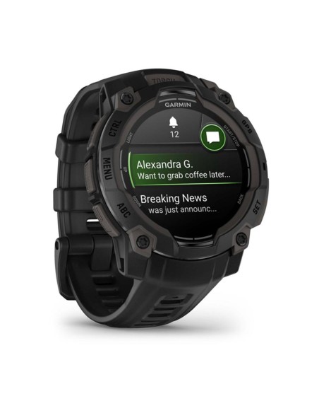 Smartwatch garmin instinct 3 45mm amoled negro correa negra Smartwatch garmin instinct 3 45mm amoled negro correa negra
