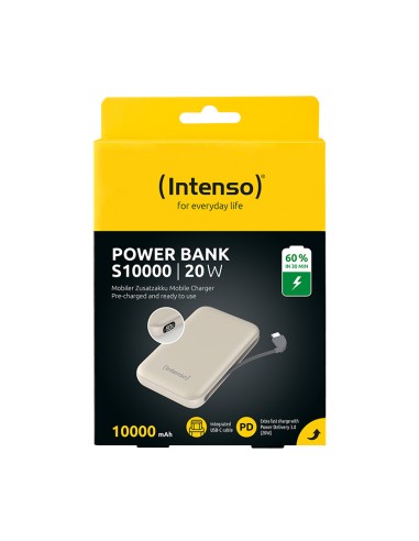 Powerbank intenso s10000 10000 mah beige 20w