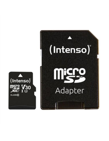 Tarjeta memoria micro sd intenso 16gb profesional v30 + adaptador sd