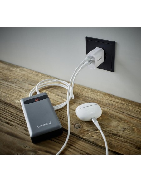Cargador pared intenso gan w30ac 1xusb - a 1xusb - c Cargador pared intenso gan w30ac 1xusb - a 1xusb - c