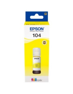 Cartucho ecotank epson 104 amarillo ink 65ml botella