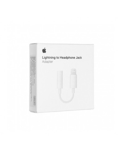 Adaptador apple lightning a jack 3.5mm macho - hembra