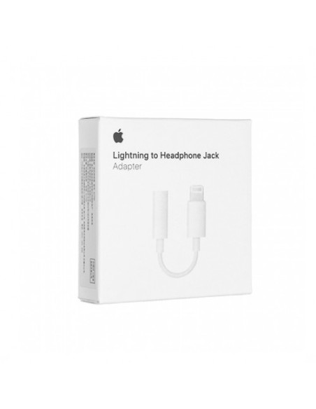 Adaptador apple lightning a jack 3.5mm macho - hembra Adaptador apple lightning a jack 3.5mm macho - hembra