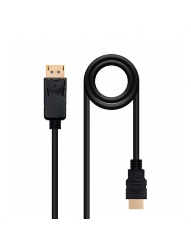 Cable displayport a hdmi nanocable 2m - macho - macho