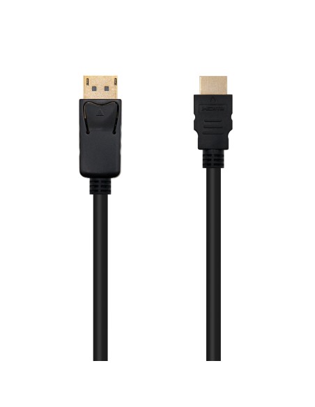 Cable displayport a hdmi nanocable 1m - macho - macho - negro Cable displayport a hdmi nanocable 1m - macho - macho - negro