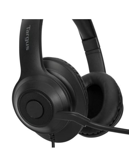 Auriculares stereo targus alambrico negro usb Auriculares stereo targus alambrico negro usb
