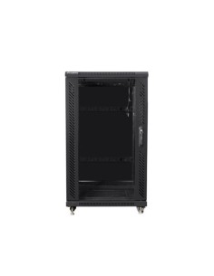 Armario lanberg rack 19 pulgadas 22u 600x800 flat pack black negro